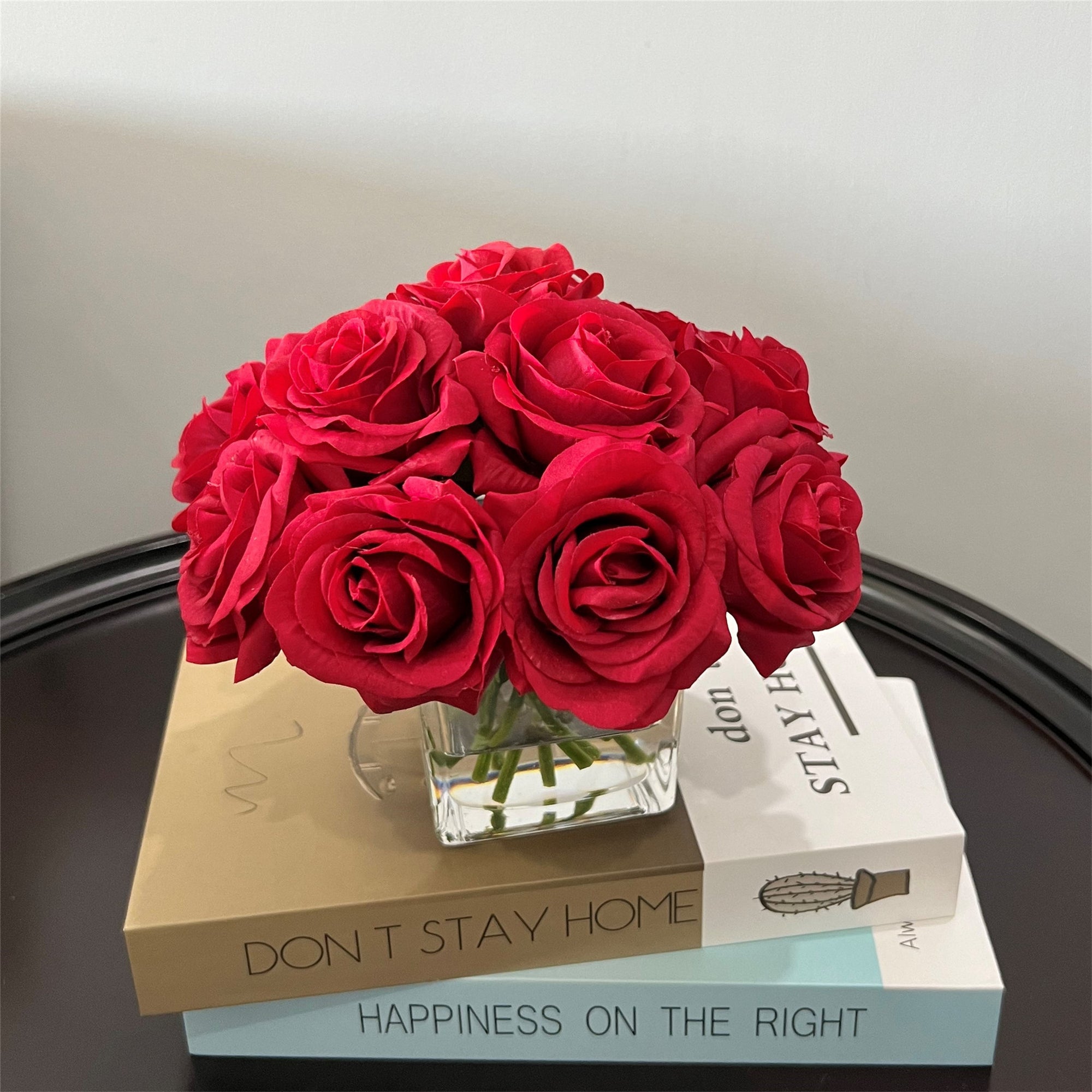 Real Touch Red Rose Flower Arrangement