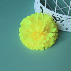 Silk Carnation Flowers Wholesale Bulk Fake Flower Heads 100 pcs - VANRINA