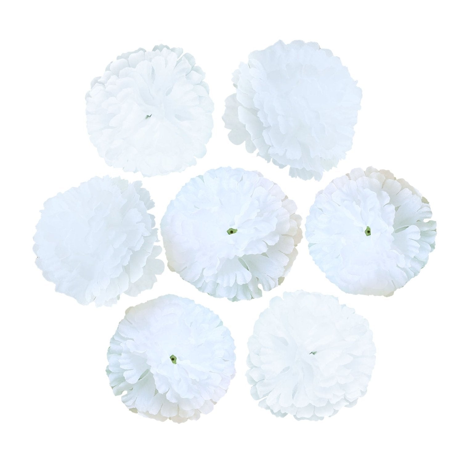 Silk Carnation Flowers Wholesale Bulk Fake Flower Heads 100 pcs - VANRINA