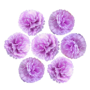Silk Carnation Flowers Wholesale Bulk Fake Flower Heads 100 pcs - VANRINA