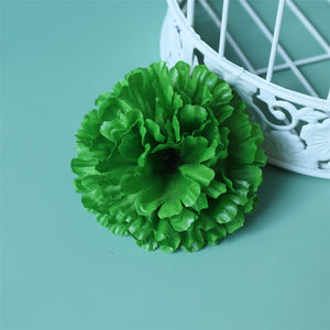 Silk Carnation Flowers Wholesale Bulk Fake Flower Heads 100 pcs - VANRINA