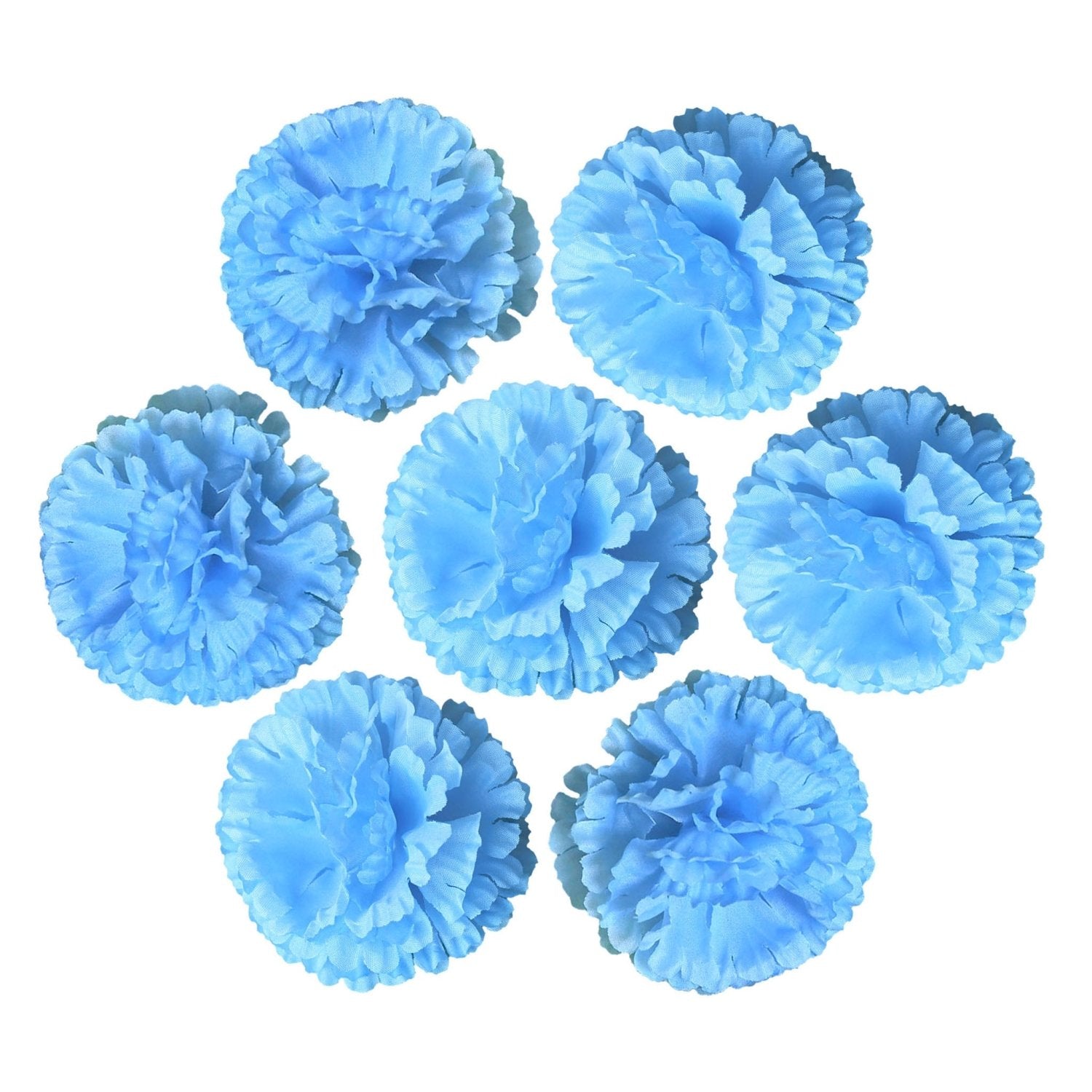 Silk Carnation Flowers Wholesale Bulk Fake Flower Heads 100 pcs - VANRINA