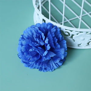 Silk Carnation Flowers Wholesale Bulk Fake Flower Heads 100 pcs - VANRINA