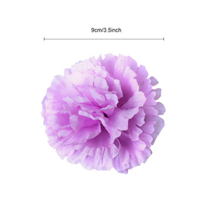 Silk Carnation Flowers Wholesale Bulk Fake Flower Heads 100 pcs - VANRINA