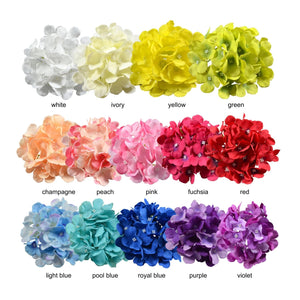 Silk Hydrangea Flower Heads 6" - VANRINA