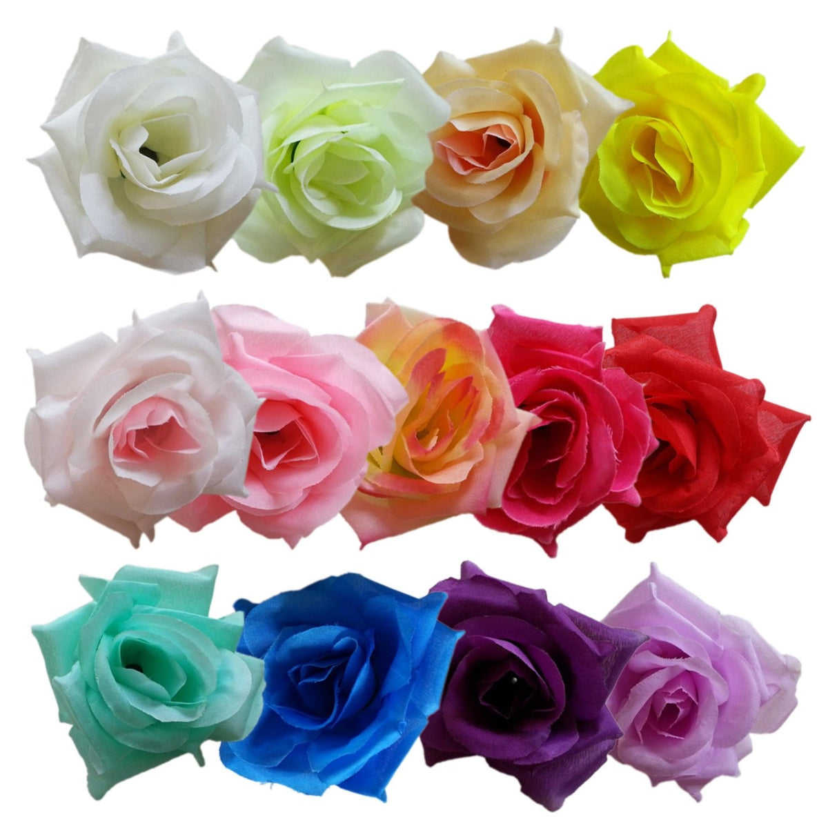 Silk Rose Heads Bulk Crafts Flowers Wholesale Artificial Flowers 100 Rose Buds - VANRINA
