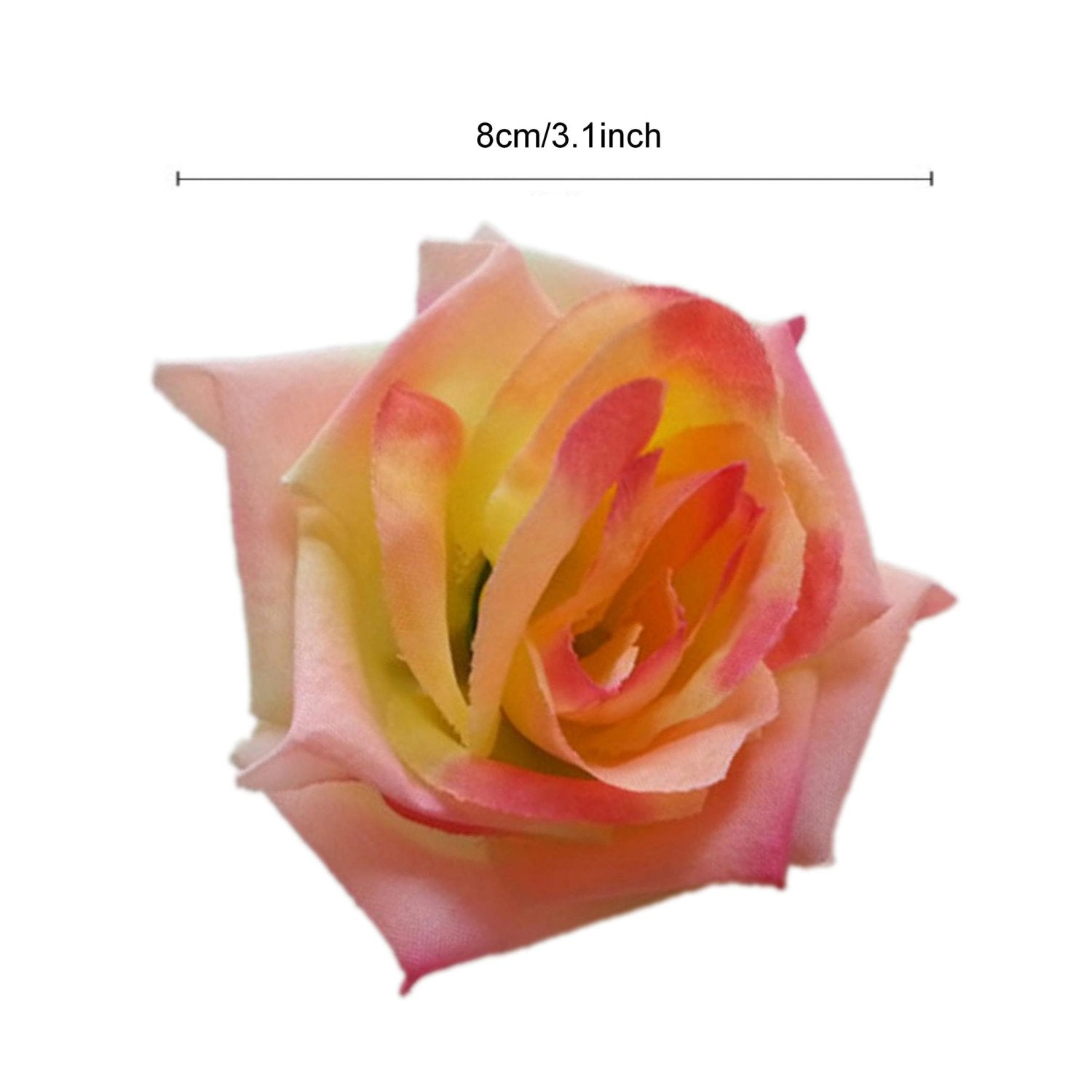 Silk Rose Heads Bulk Crafts Flowers Wholesale Artificial Flowers 100 Rose Buds - VANRINA