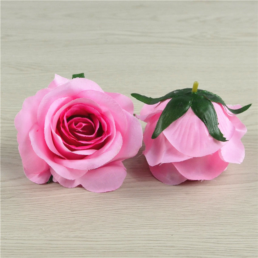 Silk Flowers Wholesale Roses Heads 3 inch 100pcs