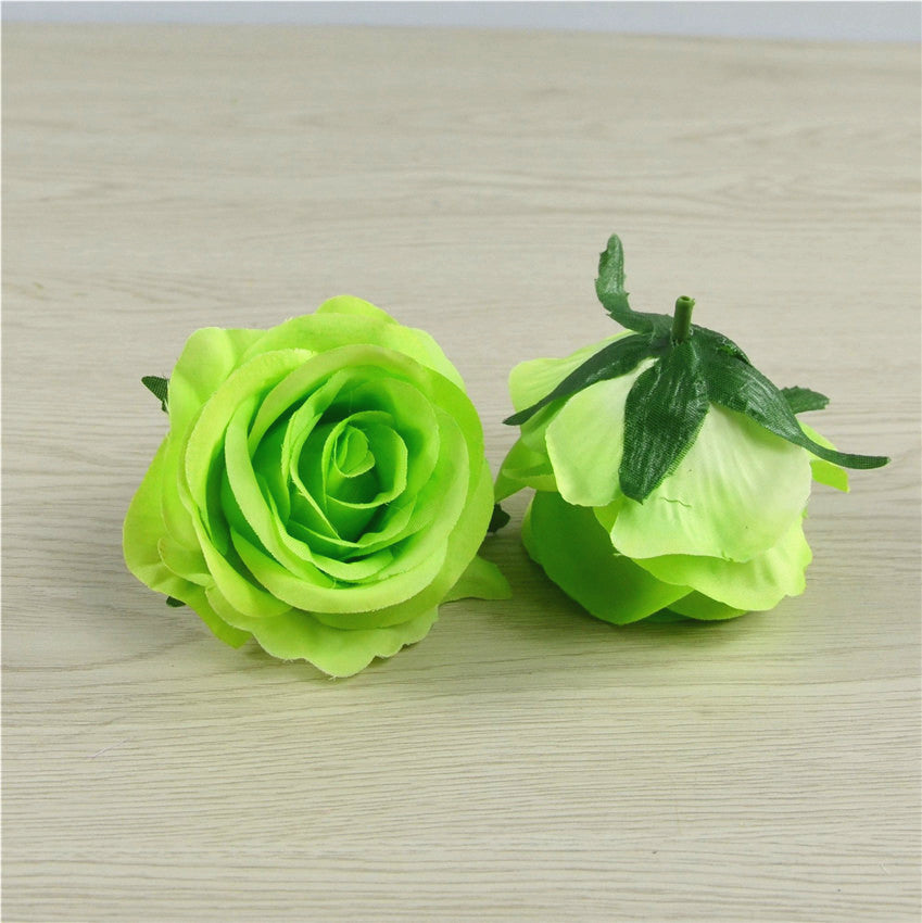 Silk Flowers Wholesale Roses Heads 3 inch 100pcs