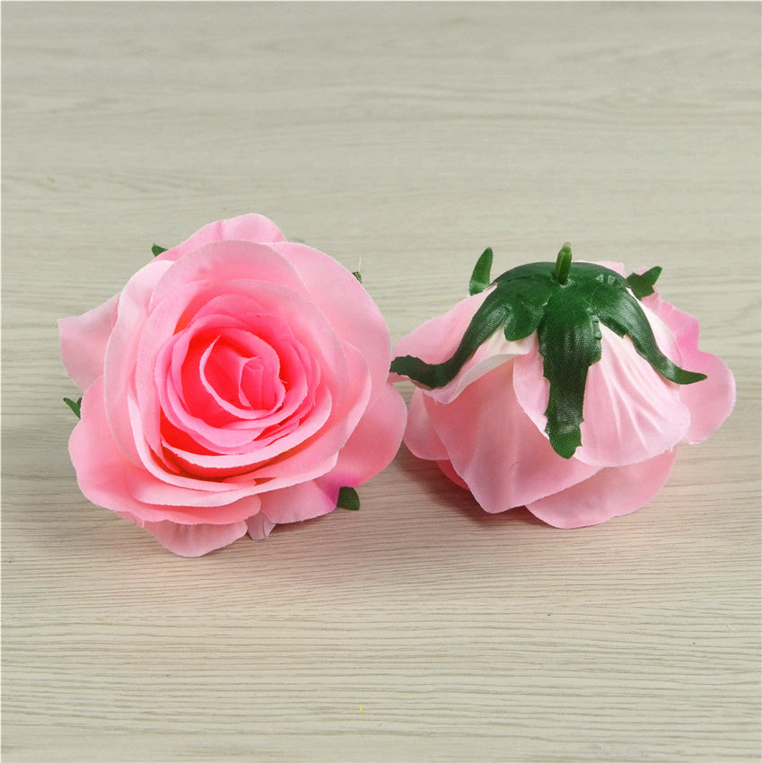 Silk Flowers Wholesale Roses Heads 3 inch 100pcs