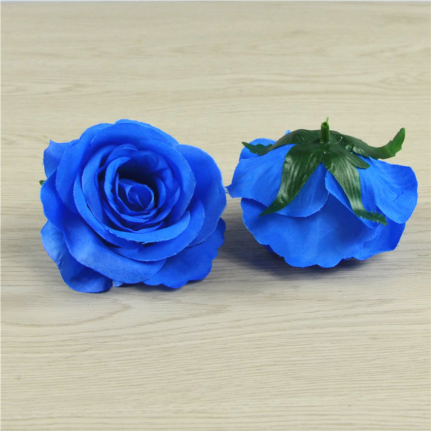 Silk Flowers Wholesale Roses Heads 3 inch 100pcs