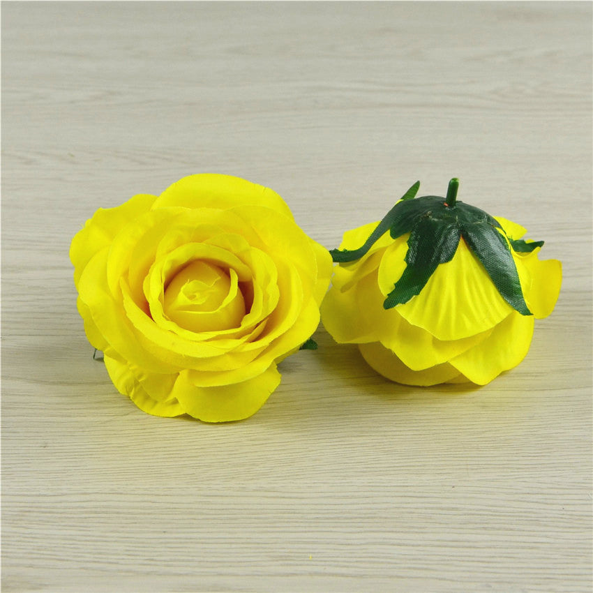 Silk Flowers Wholesale Roses Heads 3 inch 100pcs