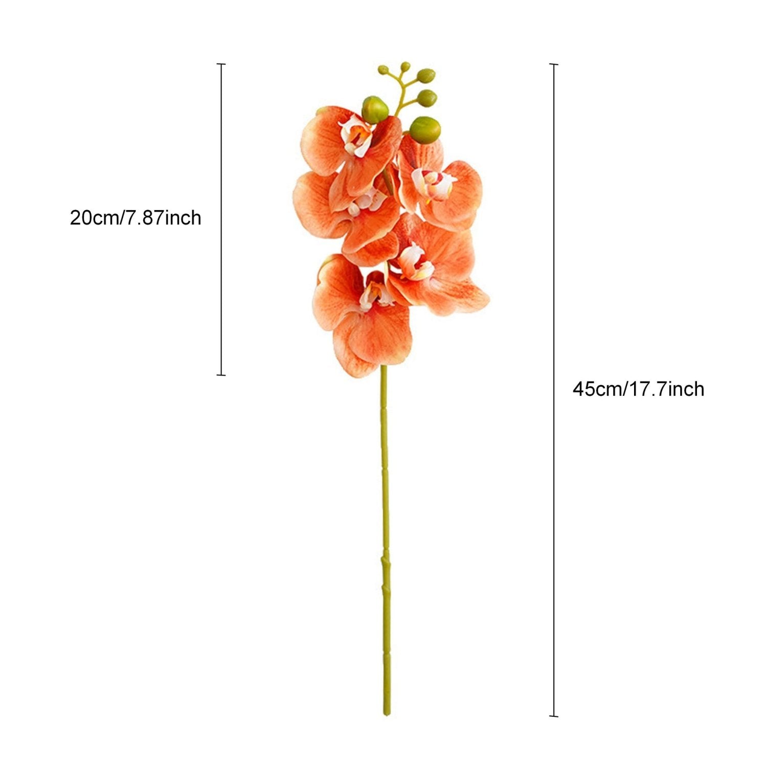Small Artificial Orchid Flower Stem 18 inch - VANRINA