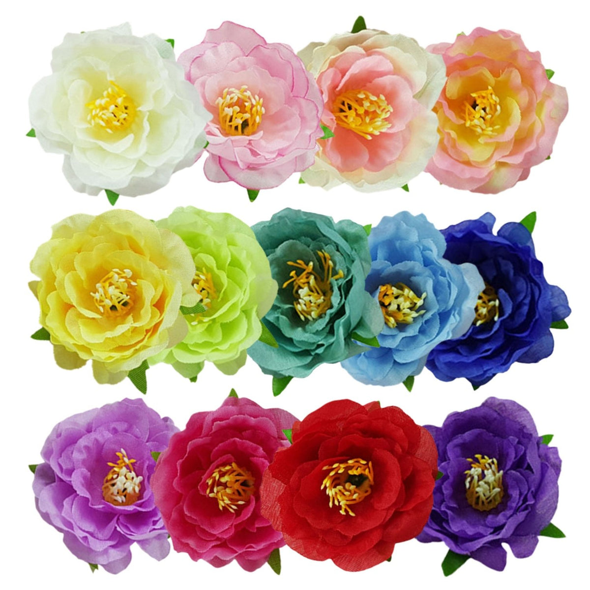 Small Silk Flowers 100 Bulk 2" - VANRINA