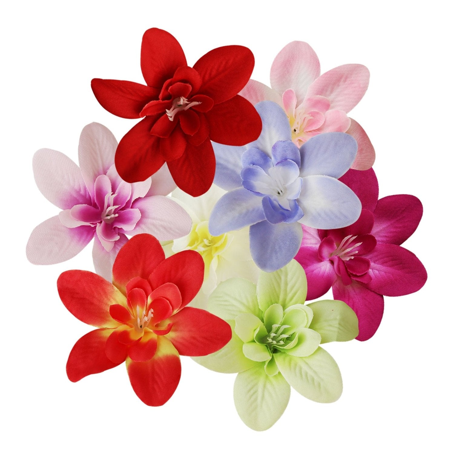 Thailand Silk Orchid Flower Heads 20pcs - VANRINA