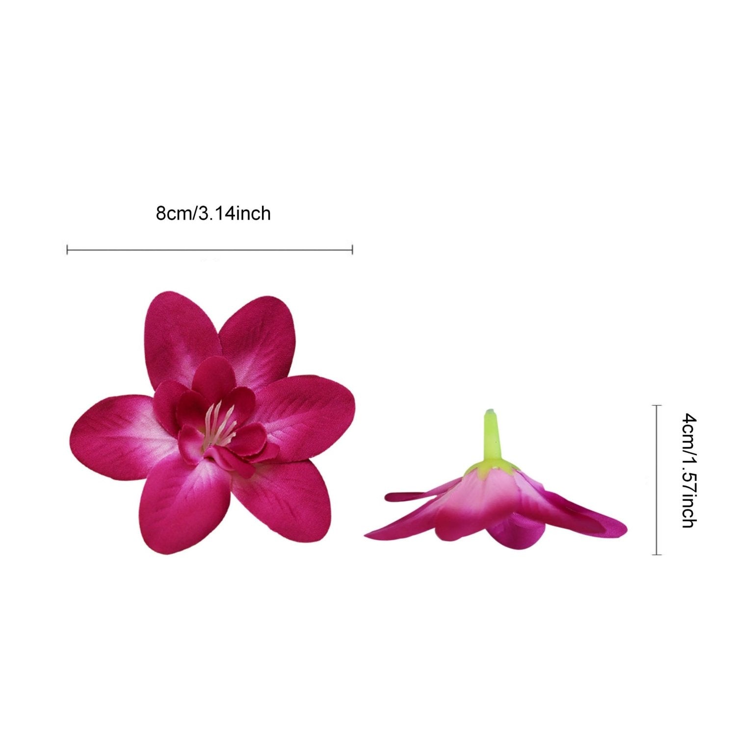 Thailand Silk Orchid Flower Heads 20pcs - VANRINA