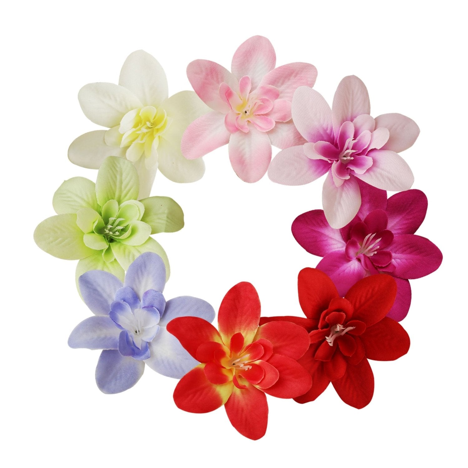 Thailand Silk Orchid Flower Heads 20pcs - VANRINA