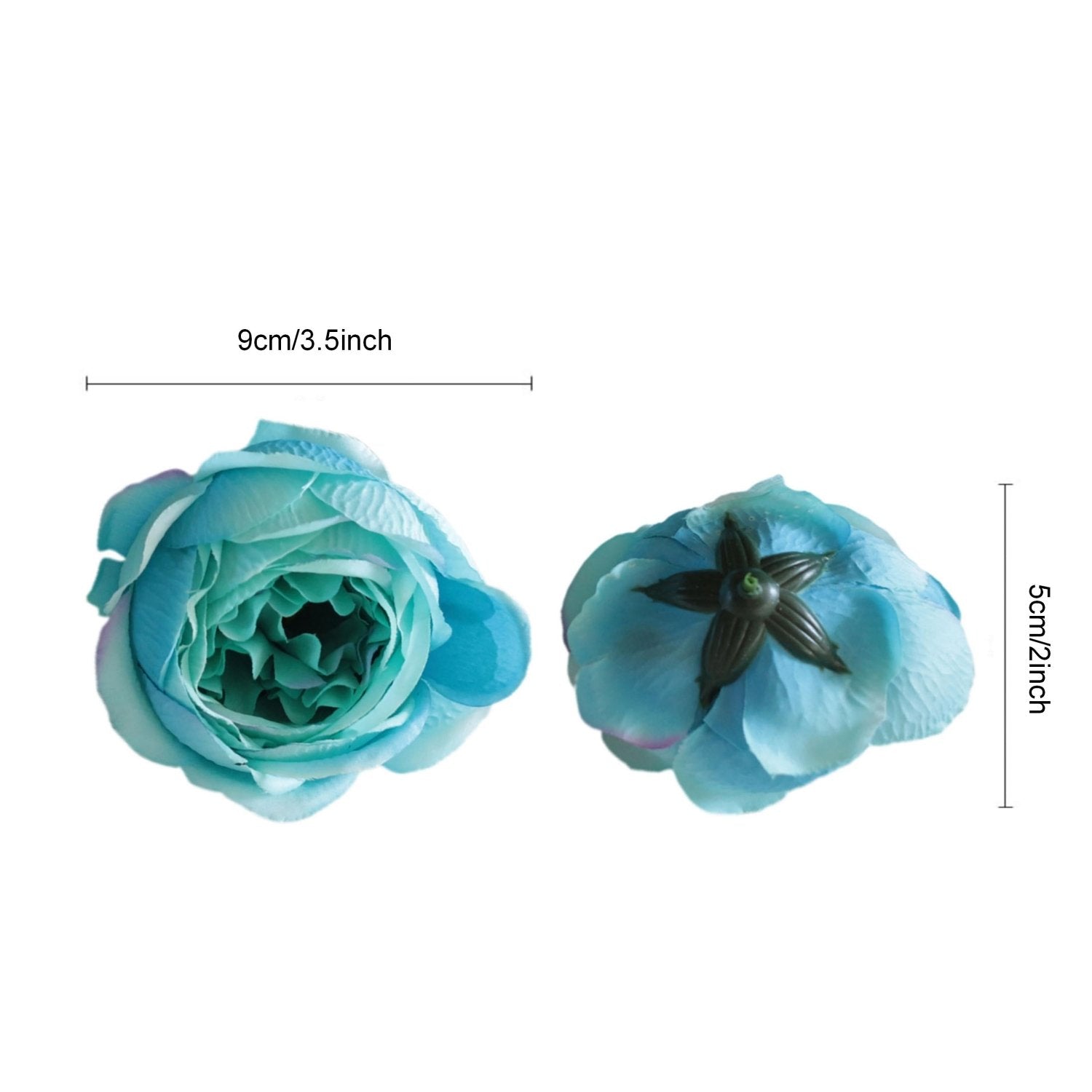 Turquoise Flowers Wholesale Silk Peonies Fake Flowers - VANRINA