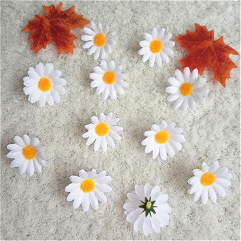 Silk Gerbera Daisy Mini Flowers 100pcs