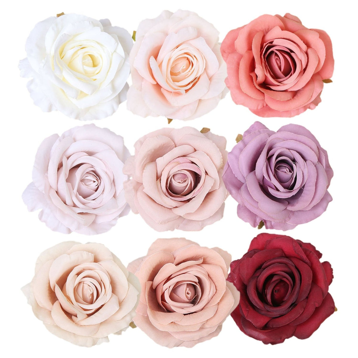Wholesale Roses Silk Flower Heads - VANRINA